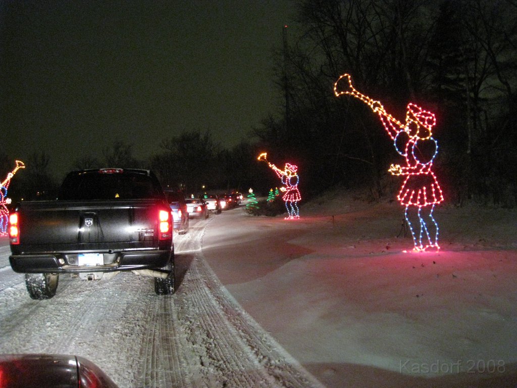 Christmas Lights Hines Drive 2008 017.jpg - The 2008 Wayne County Hines Drive Christmas Light Display. 4.5 miles of Christmas Light Displays and lots of animation!